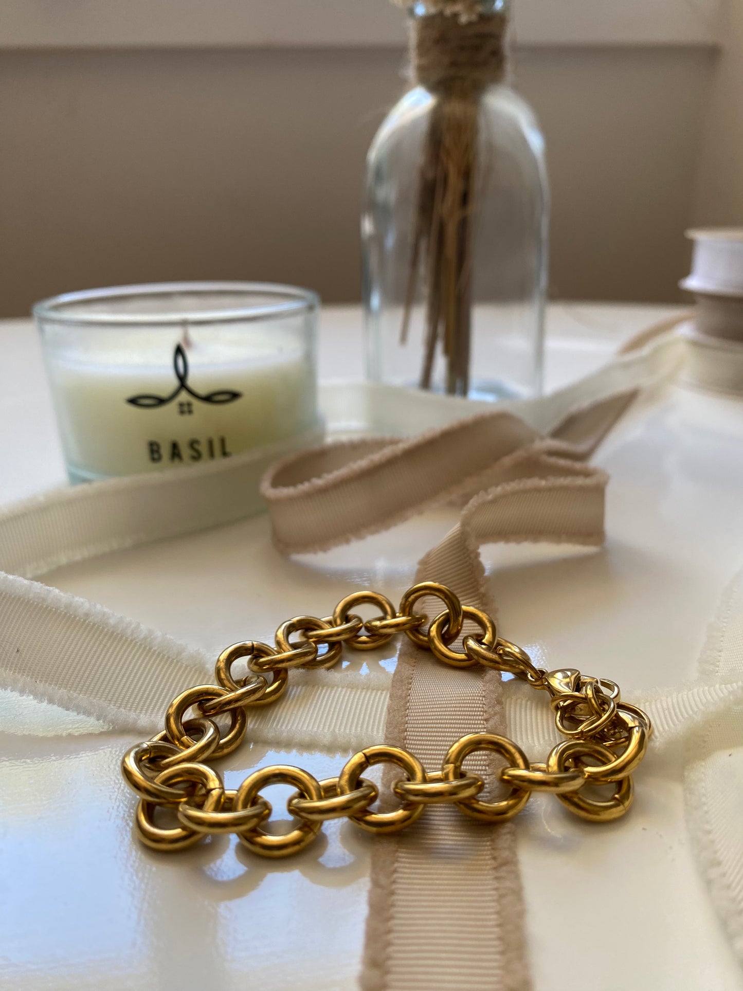 Bracelet Jasmine - Acier Inoxydable - Plaqué or 18k