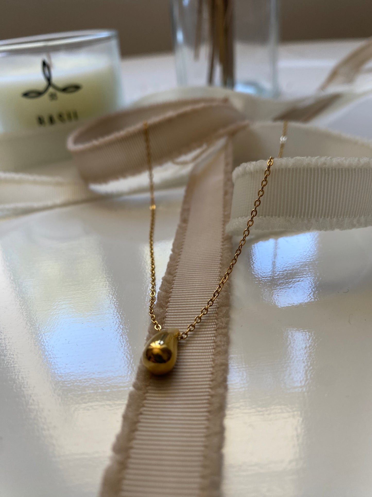 Collier Amina - Acier Inoxydable - Plaqué Or 18K